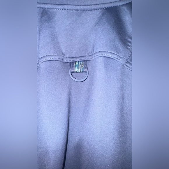 FP MOVEMENT FREE PEOPLE OFF TO THE RACES SKYLINE BLUE BOMBER JACKET LARGE NWOT - Picture 10 of 14